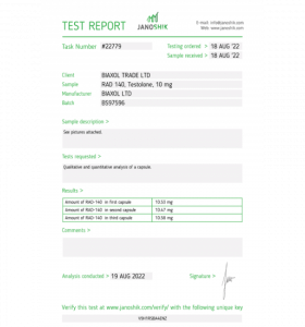 TESTOLONE (RAD140) Biaxol Supplements TESTOLONE (RAD140) Biaxol Supplements