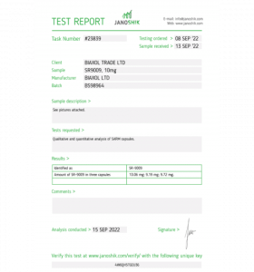 STENABOLIC (SR9009) Biaxol Supplements STENABOLIC (SR9009) Biaxol Supplements