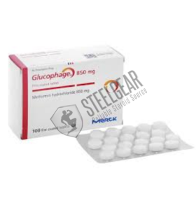 Glucophage (Metformin) 100 Tablets 850 mg