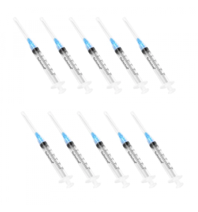 SYRINGES 3ML 1.5IN 10 PIECE Crowx Labs USA