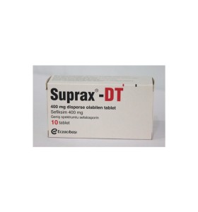 Suprax 400 mg 10 Tablets Eczacıbaşı Suprax 400 mg 10 Tablets Eczacıbaşı