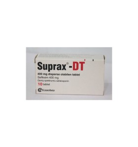 Suprax 400 mg 10 Tablets Eczacıbaşı