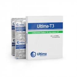 Ultima-T3 25 Mcg 50 Tablets Ultima Pharma USA