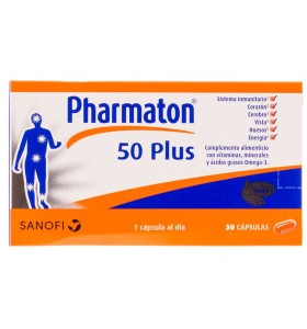 Pharmaton 50 Plus 30 Caps. Boehringer Ing. Pharmaton 50 Plus 30 Caps. Boehringer Ing.