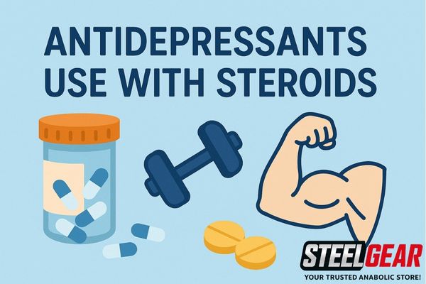 Antidepressants use with steroids
